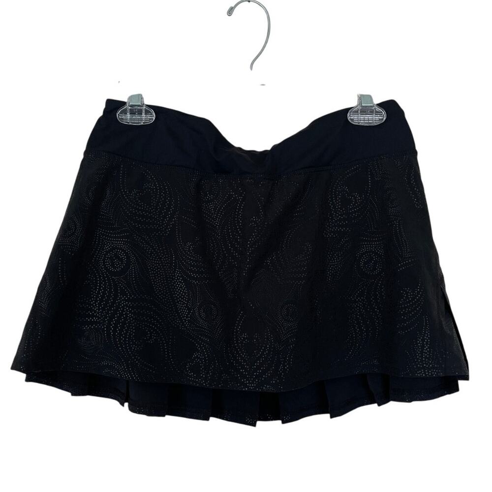 Lululemon SPEED Skirt, Peacock Lace, Black